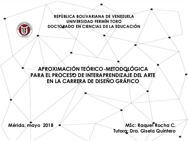 DOCTORADO EN CIENCIAS DE LA EDUCACIÓN PRESENTACION TESIS RAQUEL ROCHA 5-5-18