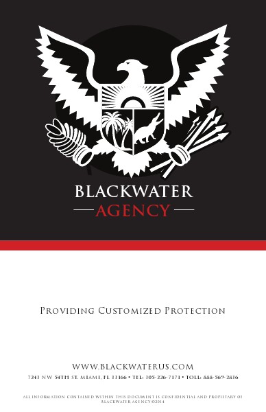 Blackwater Proposal Security Services