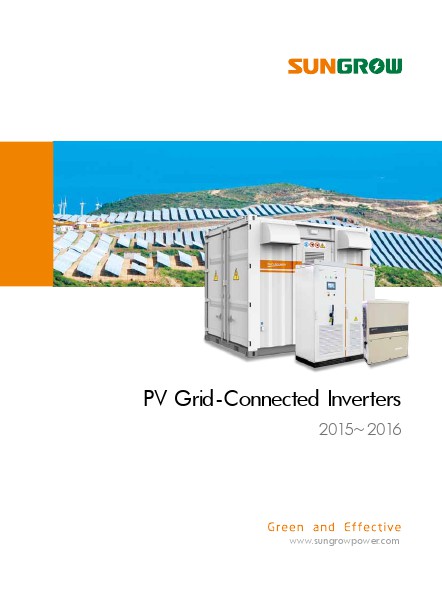 Sungrow PV Grid-Connected Inverters 2015~2016