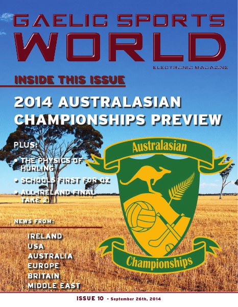 GAELIC SPORTS WORLD Issue 10 - September 26, 2014