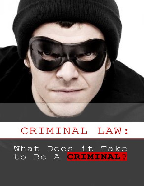 Criminal Law What Does it Take to Be A Criminal.pdf Vol 1 May 2014