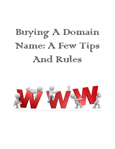 Buying a new domain name : A few tips and rules Buying a new domain name : A few tips and rules