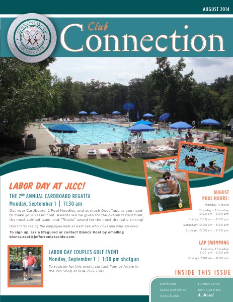 Jefferson Lakeside - Club Connection August 2014