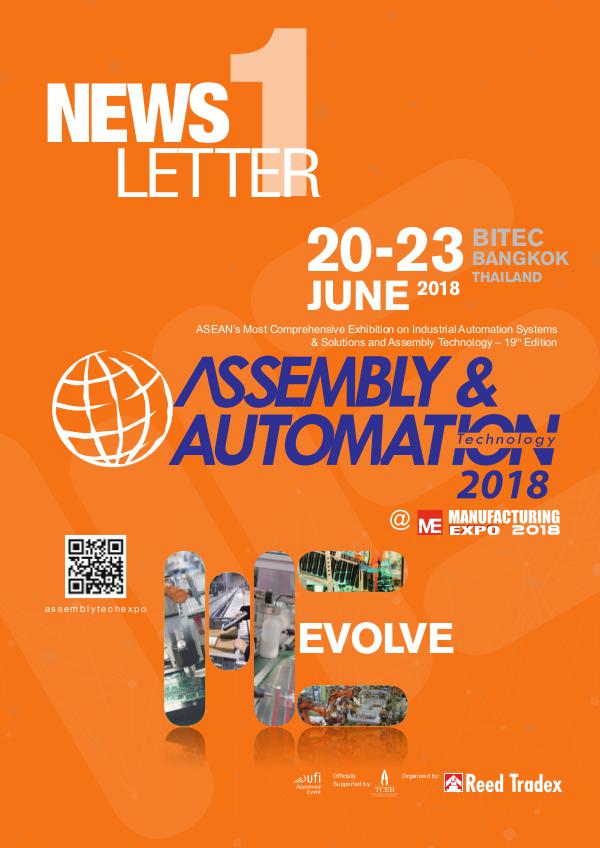 Assembly & Automation Technology 2018 Newsletter #1 AST_2018_NEWSLETTERS#1_140318