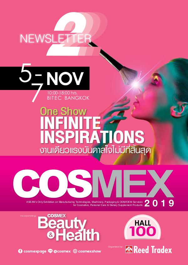 COSMEX 2019 Newsletter#2 Oct 2019