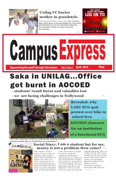 Campus Express Newspaper Apr. 2014