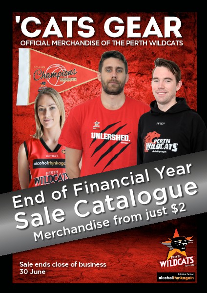 CatsGear - Perth Wildcats Merchandise End of Financial Year Sale Catalogue