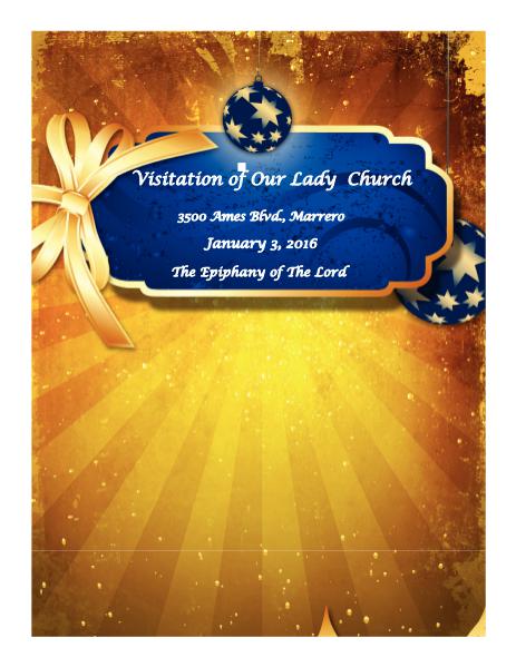 VOL Parish Weekly Bulletin January 3, 2016