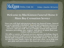 Whitman MA funeral home