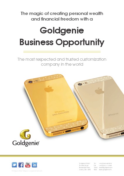 Goldgenie Business Opportunity 16 June 2014