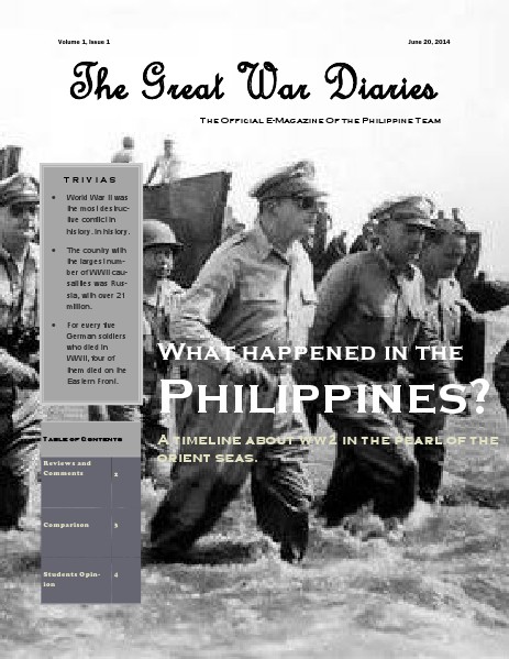 world war 2 in the Philippines Jun. 2014