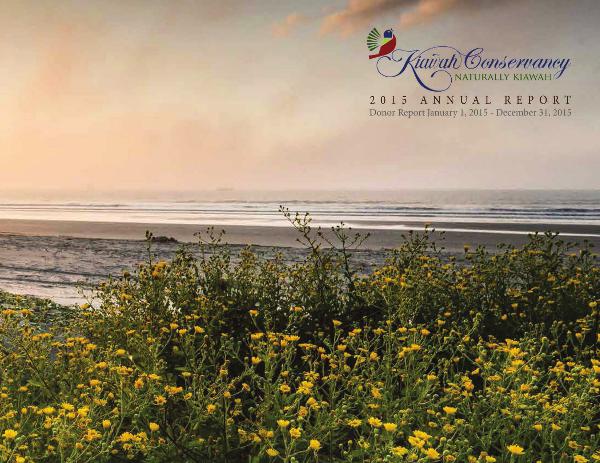 2015 Kiawah Conservancy Annual Report 2015