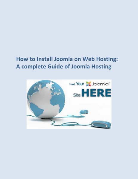 How to Install Joomla on Web Hosting How to install joomla on web hosting