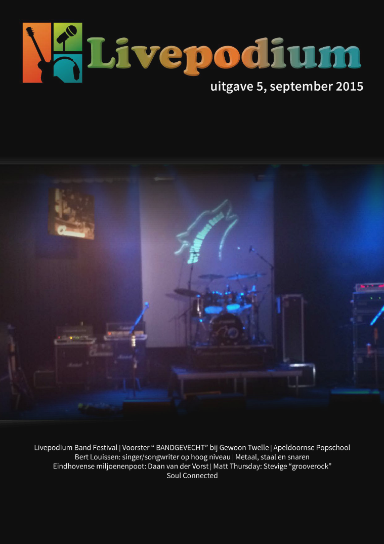 LivePodium Magazine Uitgave 5, september 2015