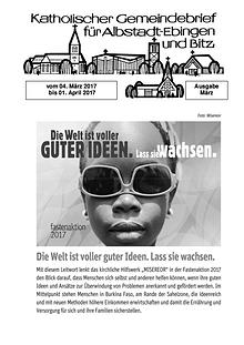 Gemeindeblatt März 2017