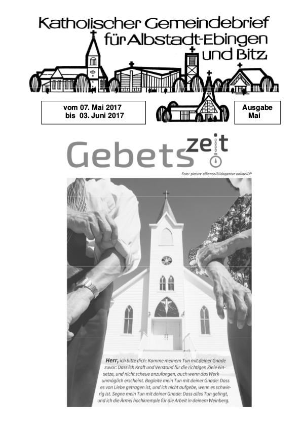 Gemeindeblatt Mai 2017 Gemeindeblatt Mai 2017