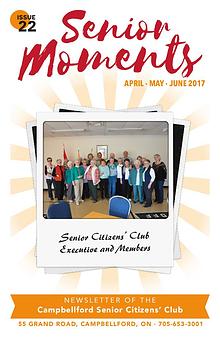 Senior Moments - The Campbellford Seniors Club Newsletter