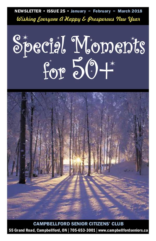 Senior Moments - The Campbellford Seniors Club Newsletter Issue 25