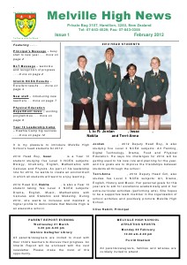 Melville High School - Newsletters 2012 Issue 1 -  February 2012