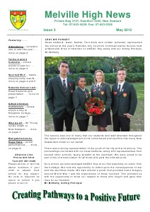 Melville High School - Newsletters 2012 Issue 3 - May 2012