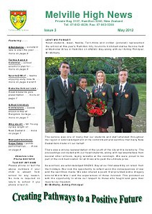 Melville High School - Newsletters 2012