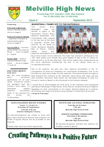 Melville High School - Newsletters 2012 Issue 6 - September 2012