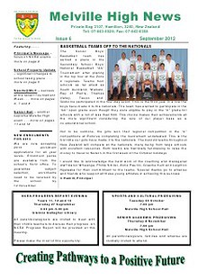 Melville High School - Newsletters 2012