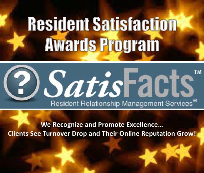 SatisFacts Resident Satisfaction Awards Program Resident Satisfaction Awards Program