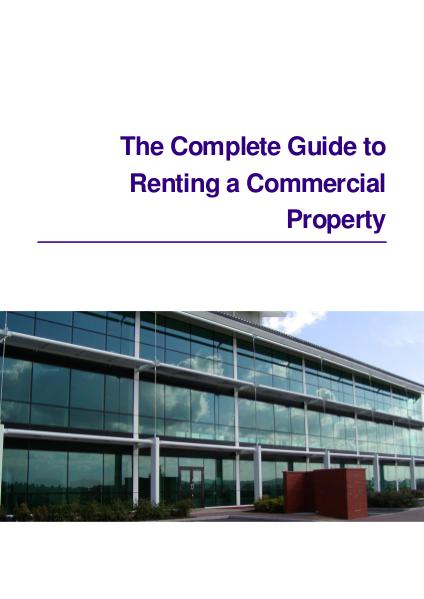 The Complete Guide to Renting a Commercial Property The Complete Guide to Renting Commercial Property