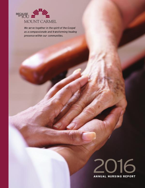 Mount Carmel Health System 2016 Annual Nursing Report