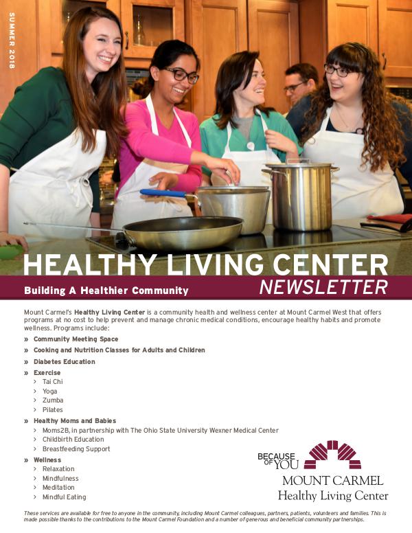 Healthy Living Center Summer 2018
