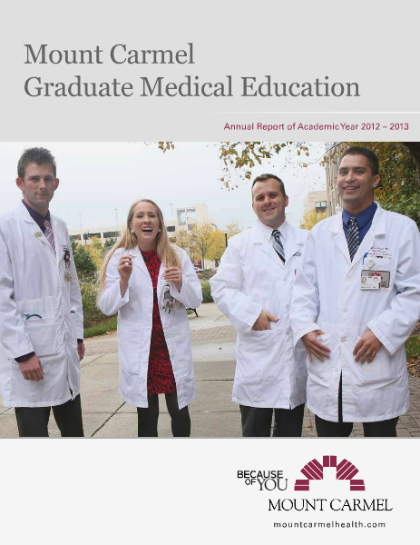 Annual Report of Academic Year 2012-2013 2012-2013 Graduate Medical Education Annual Report