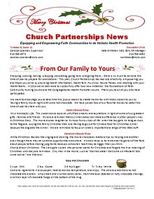 Church Partnership Newsletter