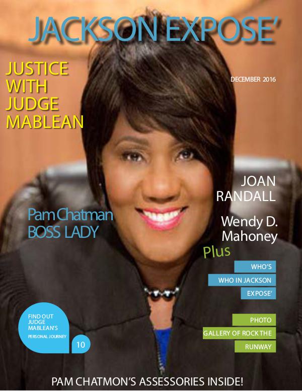 December's Issue of Jackson Expose' Magazine Judge Mablean in Jackson Expose' Magazine!