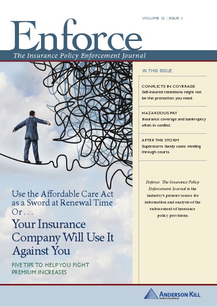 Enforce: The Insurance Policy Enforcement Journal  vol 12 | issue 1 Enforce vol 12 | issue 1