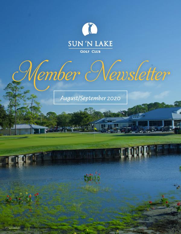 Sun 'N Lake August 20 Newsletter