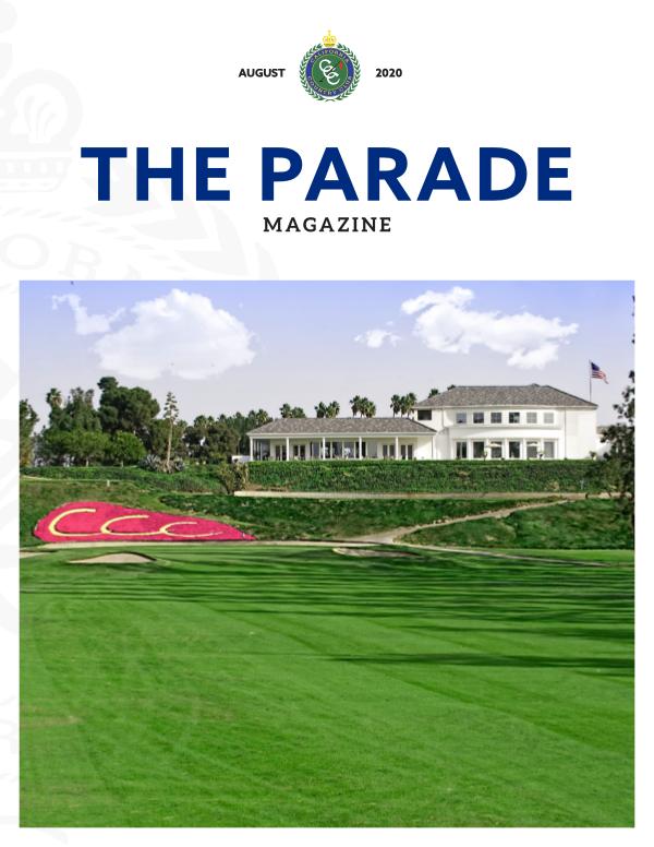 August Newsletter. California Country Club.