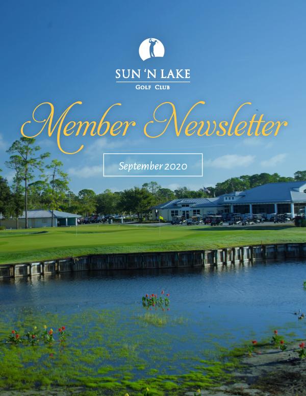 Sun N Lake September 20 Newsletter