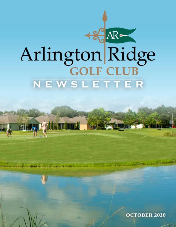 Arlington Ridge October 20 Newsletter