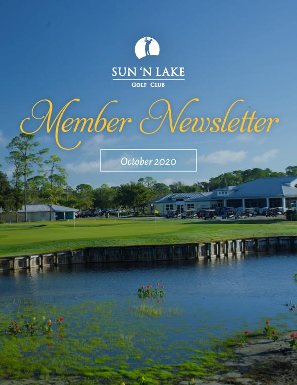 Sun N Lake October 20 Newsletter