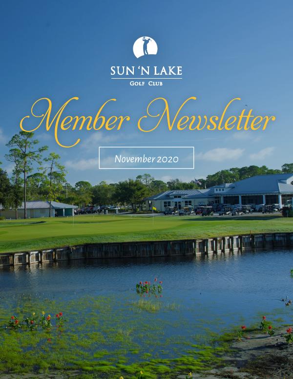 Sun N Lake November 20 Newsletter