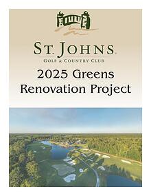 Greens Renovation Announcement