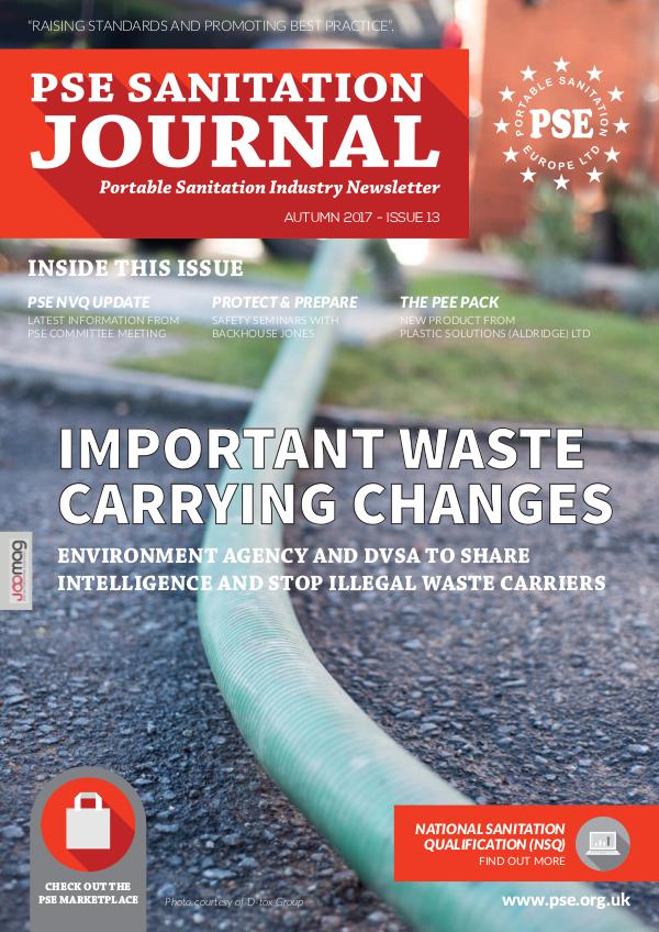 PSE Sanitation Journal Autumn 2017