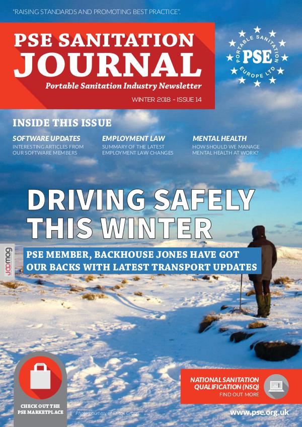 PSE Sanitation Journal Winter 2018