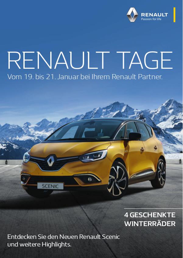 Renault Tage Januar 2017