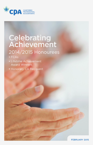 Member Recognition Supplements CA Honourees