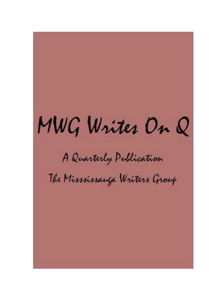 MWG Writes on Q Issue 1, 2015