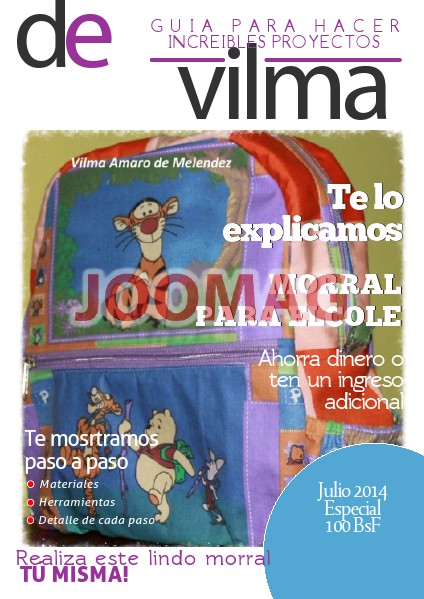 Patrones Vilma Amaro Tutorial Morral - Julio 2014