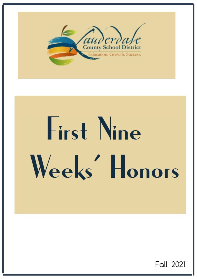 LCSD 2021 First Nine Weeks' Honor Roll Lists