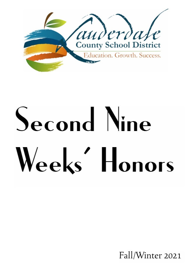 LCSD 2021 2nd Nine Weeks' Honor Roll Lists